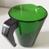Vintage mint green glass Pichet VERECO, bakelite handle.