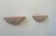 Pair of vintage plaster sconces, speckled pink, France 1970