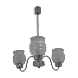 Mid-century Chrome Chandelier, Czechoslovakia,1970’s.