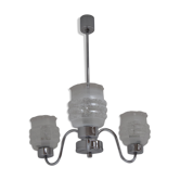 Lustre chromé du milieu du siècle Tchécoslovaquie, années 1970.