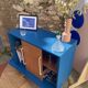 Upcycled buffet with sliding door