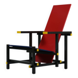 Red And Blue Arm Chair by Gerrit Rietveld for Cassina