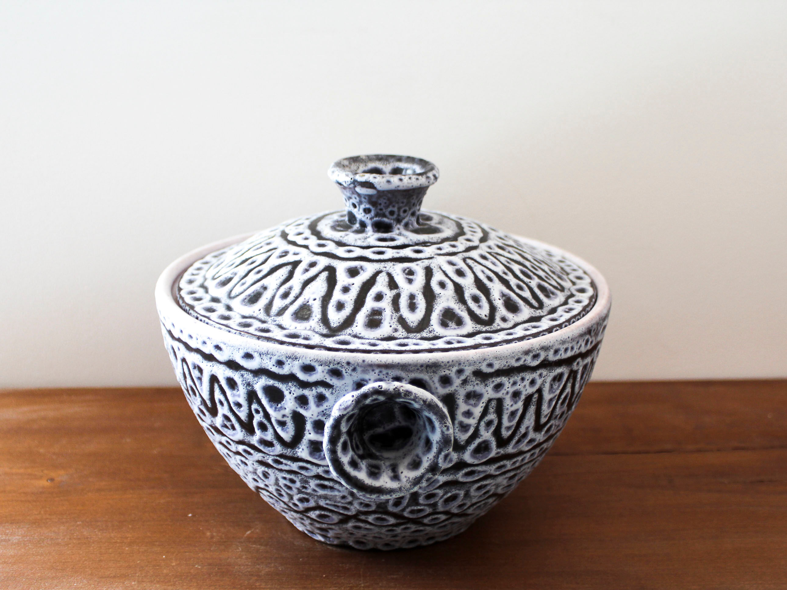 Jean Austruy ceramic covered pot