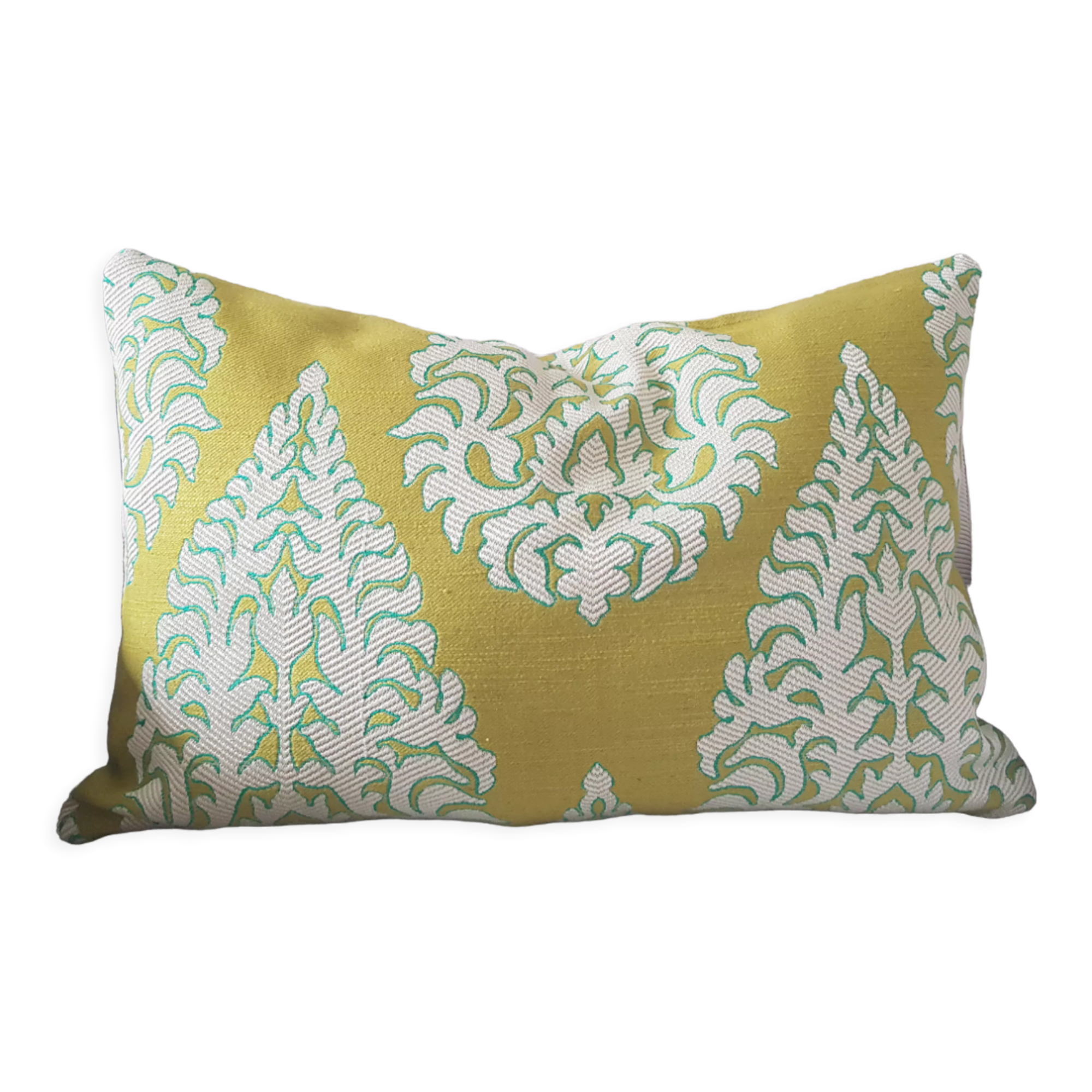 Green bohemian cushion cover