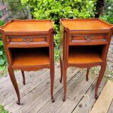 Pair of Louis XV bedside tables in cherry wood.