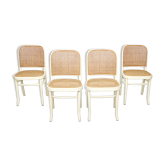 4 No 811 Bentwood and cane chairs by Josef Hoffman