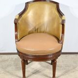 Fauteuil de Bureau Pivotant en Hêtre, style Louis XVI – Fin XIXe