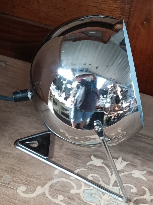 Lamp ball desk bedside Metal stainless steel chromed dp 0923046