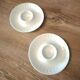 Set of white porcelain egg cups Bareuther Waldsassen 1970s