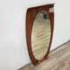 Curved plywood wall mirror by Campo e Graffi, 1960s