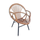 Fauteuil enfant vintage années 60/70 rotin et osier