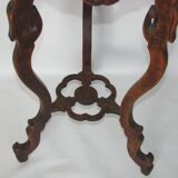 Side table, sculpted flowerbed