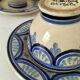 Trio of Ti-Bihan St Malo cups and saucers by Yvon Roy