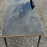 Coffee table lounge in bronze dore and on glass
