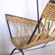 Vintage wicker and steel magazine door design 60s