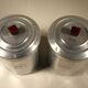Two Art Deco aluminum pots 17 x 12 cm