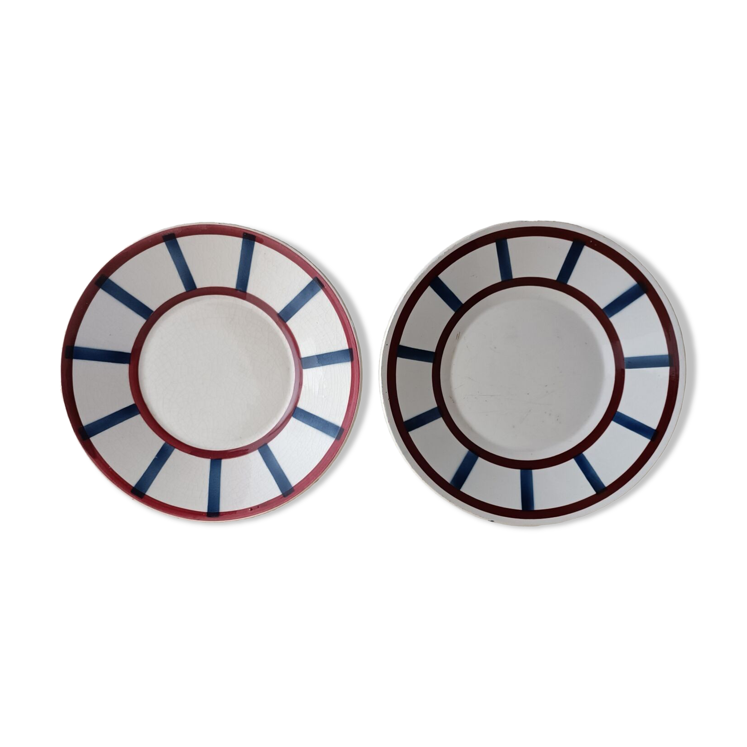 Two saucers model Béarn Creil and Montereau