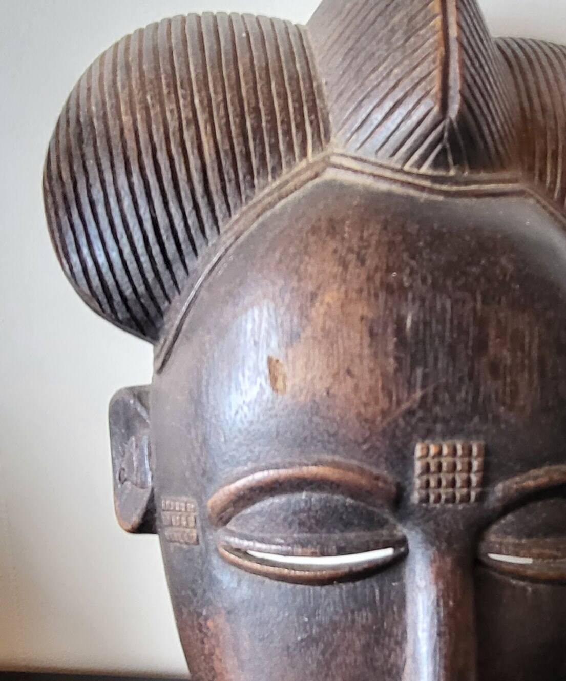 African mask carved from wood – ethnic decoration