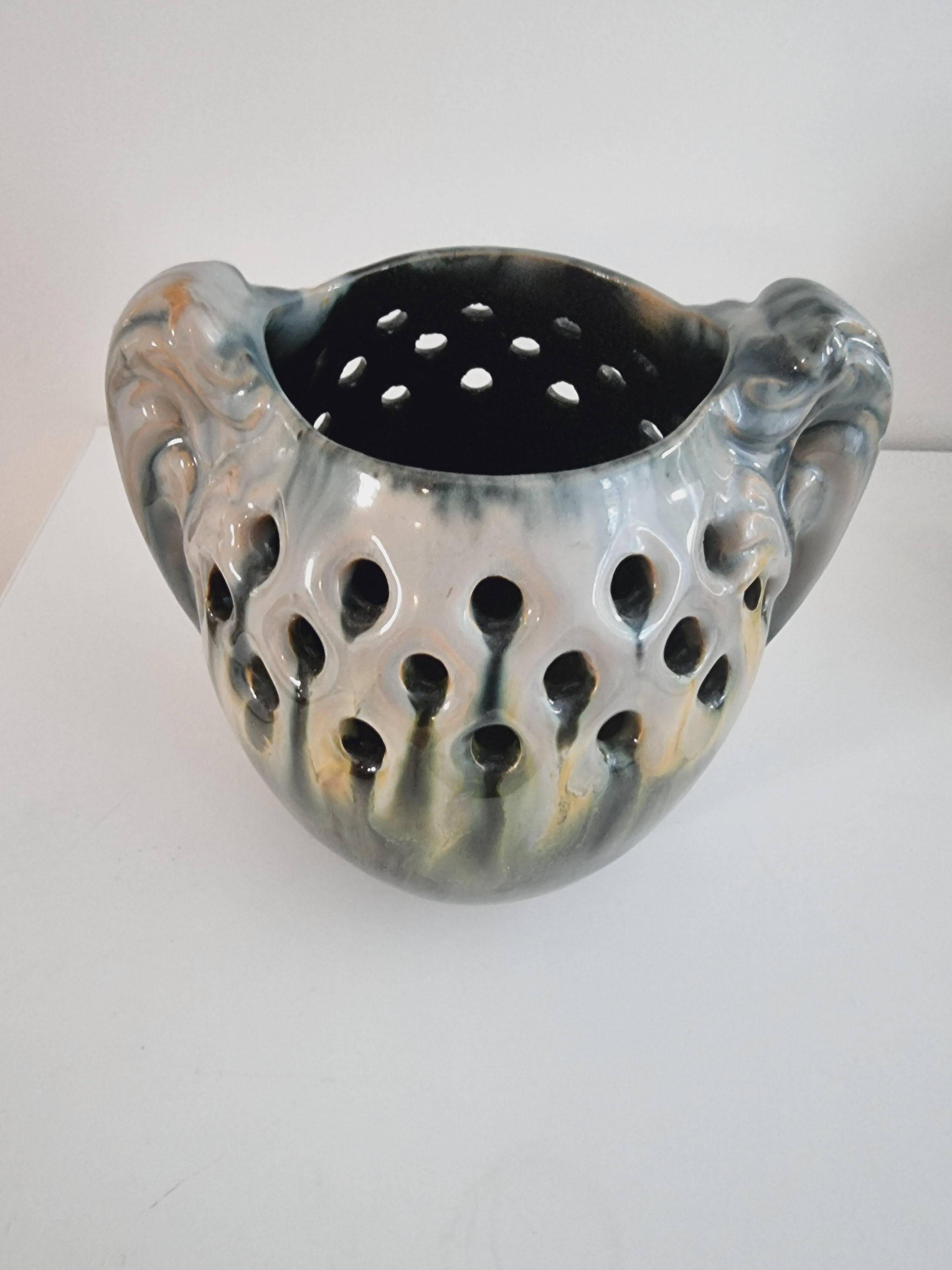 Michael Andersen & Son (MA&S) rare ceramic vase, Jugend, early 20th century, Denmark.
