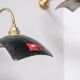 Mercury reflective glass and brass wall lights (35 available)
