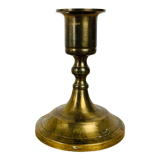 Vintage golden brass candle holder