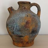Vintage textured ceramic water bottle