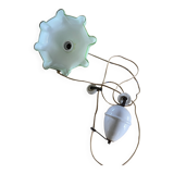 Suspension opaline vert d'eau
