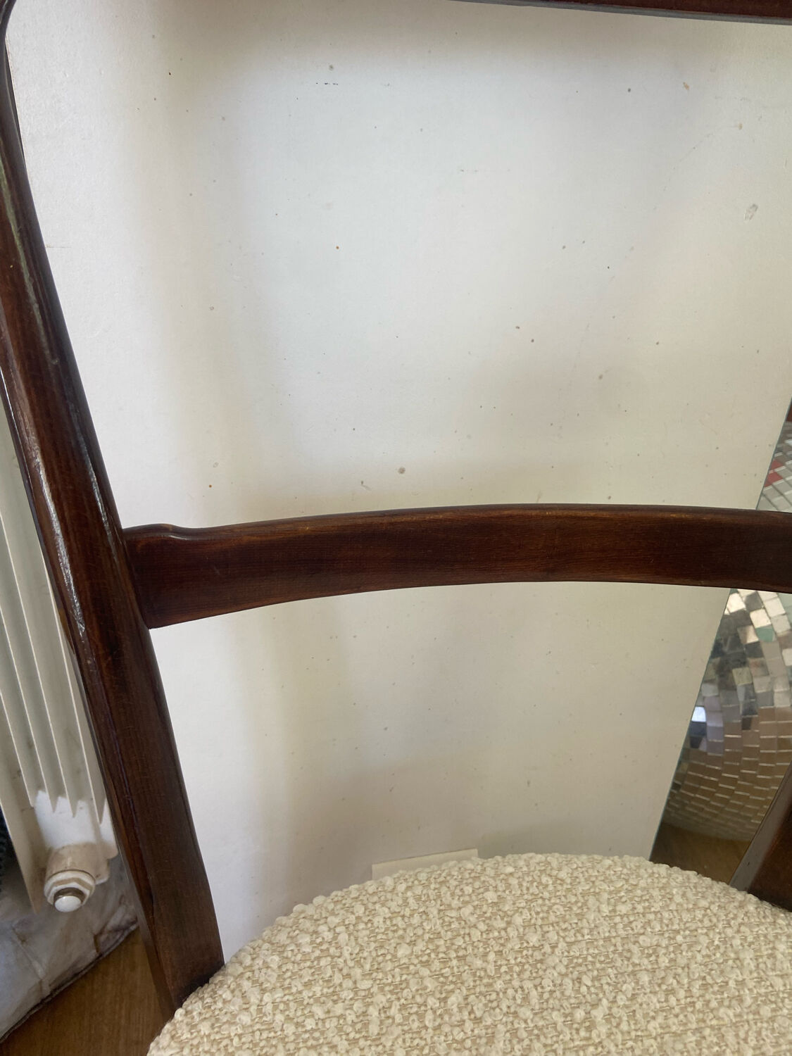 Series of 4 mahogany chairs 40s