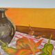 Oil on canvas Still life with peppers