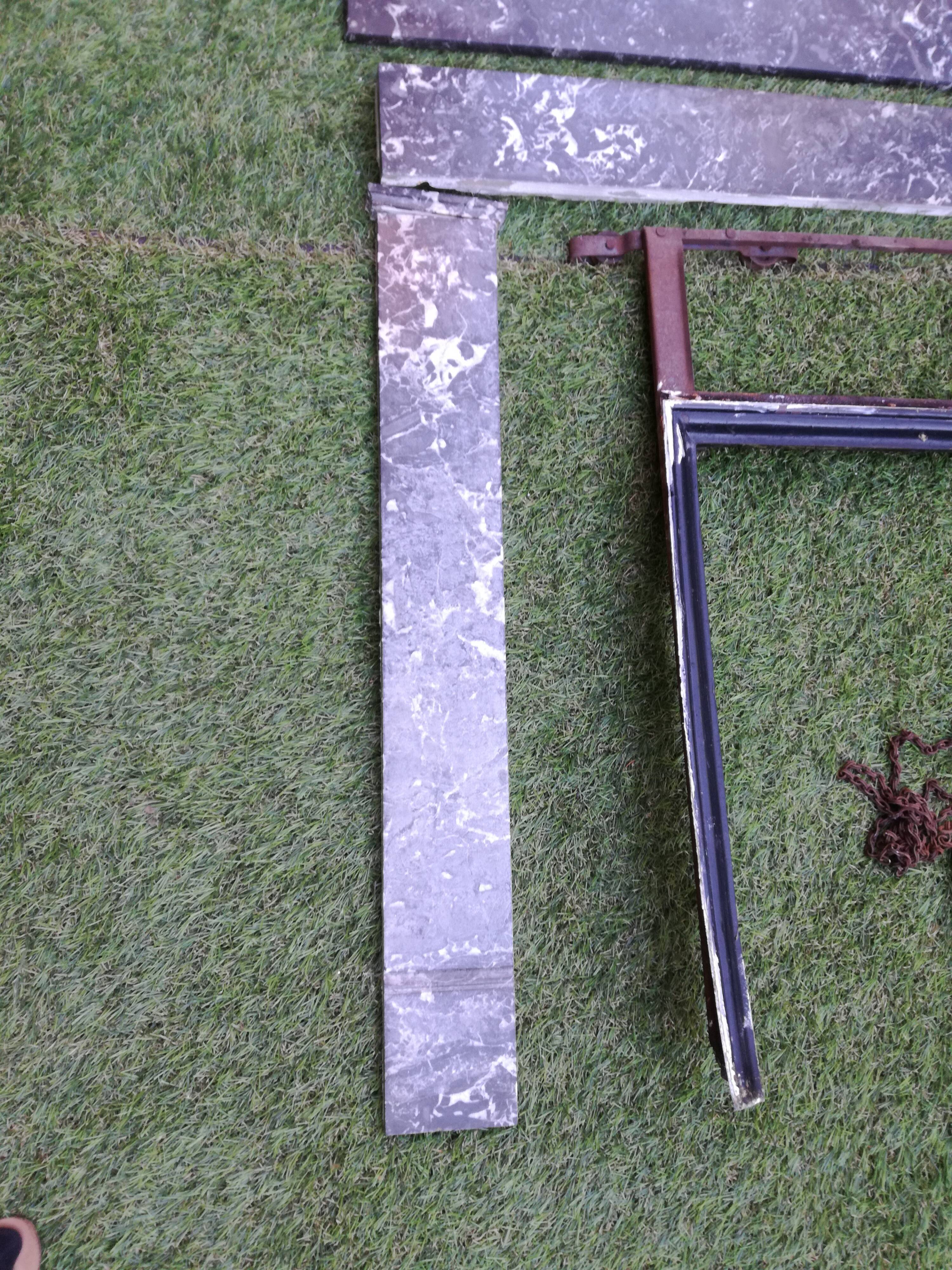 Marble fireplace late nineteenth century