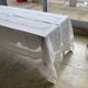 Nappe fil brodée main Art déco et 12 serviettes