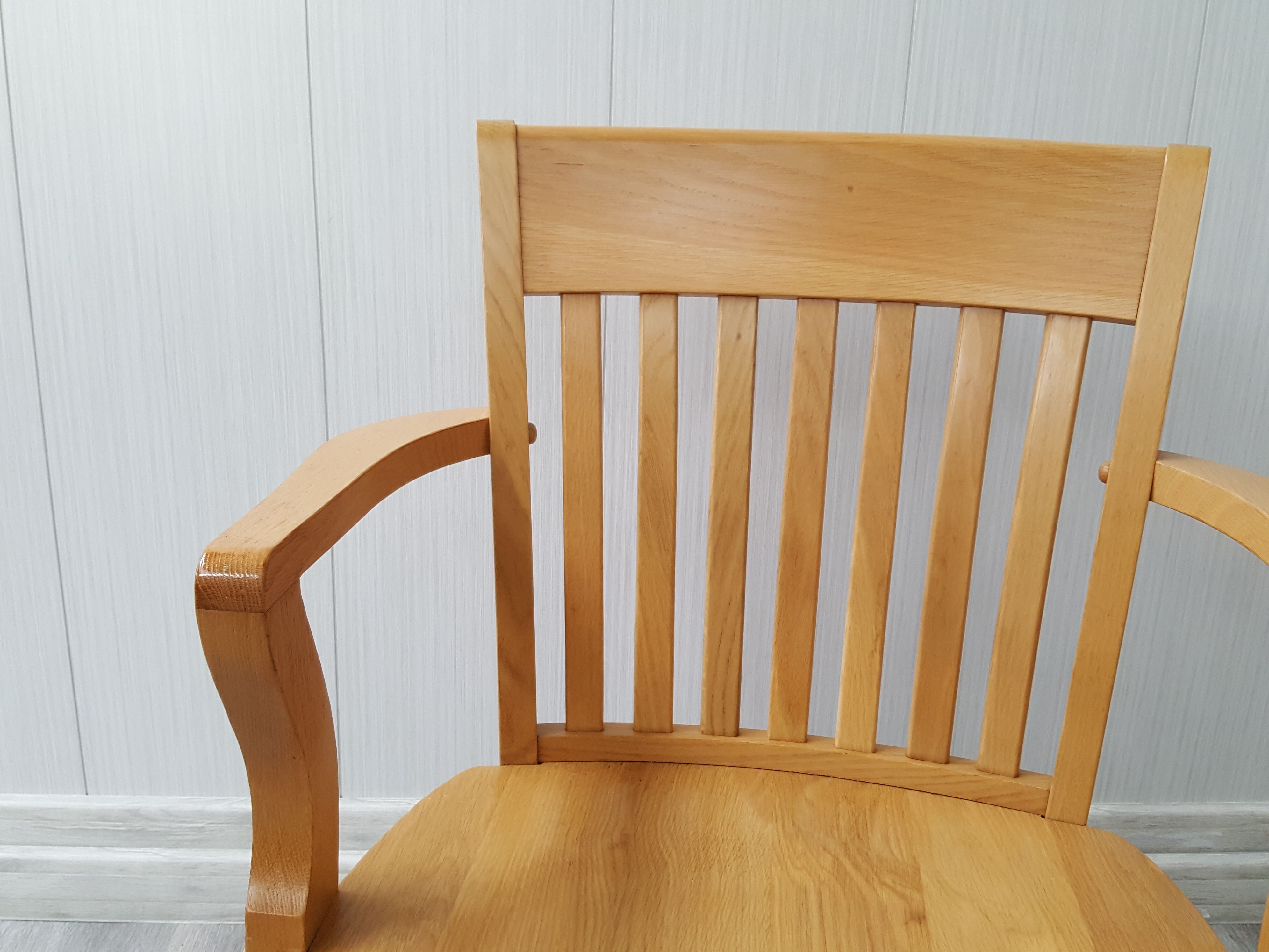 Wooden desk chair