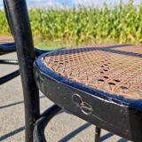 Set of 2 cane bistro chairs