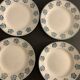 9 flat plates in old earthenware, Sarreguemines and Digoin, model René