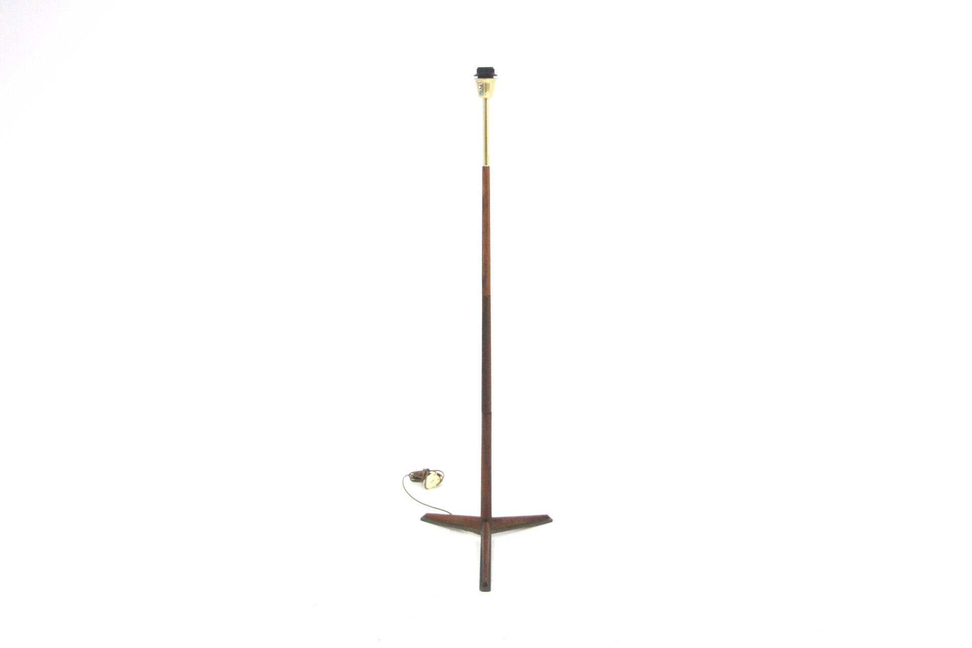 Scandinavian rosewood floor lamp, Möllers Armaturfabrik, Eskilstuna, Sweden, 1960