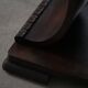 Side table / Low table in Danish Art Deco wood with shelf, 1930s-40s