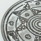 large carstens BOWL decor ankara grey and brown glaze no. 1075-31 1960s