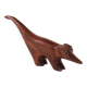 Teak animal figurine, Danish design, 1970s, made in Denmark