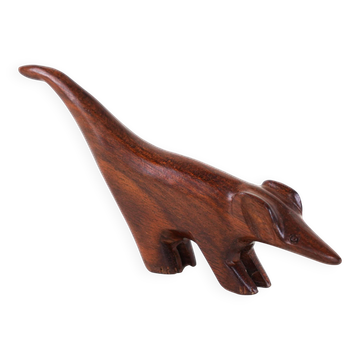 Figurine animale en teck, Danemark années 1970