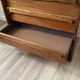 80s wooden chest of drawers
