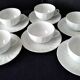 6 tea or coffee cups in Limoges porcelain by Bernardaud & Co.
