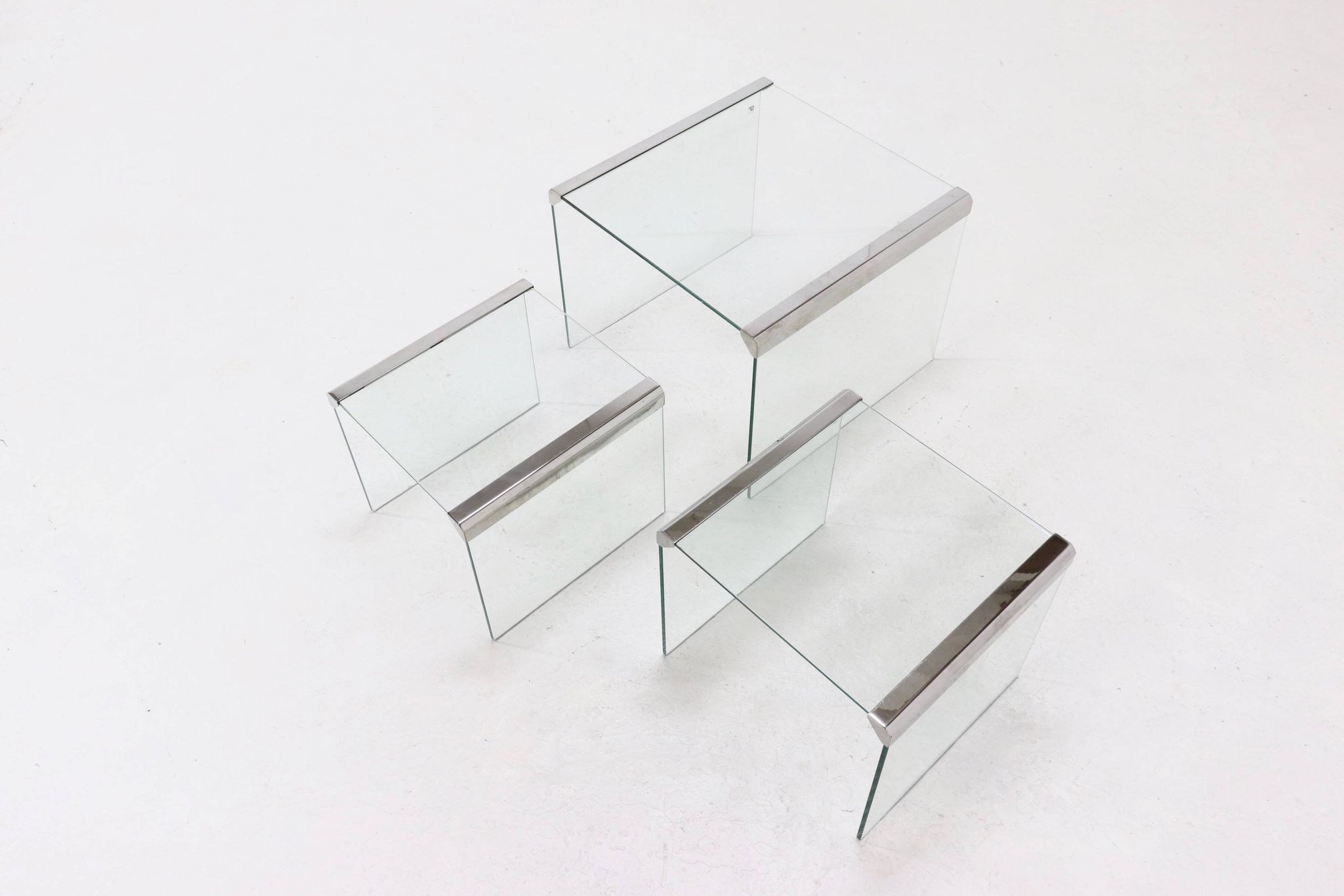 Set of 3 Gallotti & Radice nesting tables 1970s