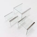 Set of 3 Gallotti & Radice nesting tables 1970s
