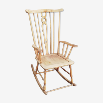 Rocking chair vintage light wood