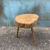 Table tripode en chêne liège