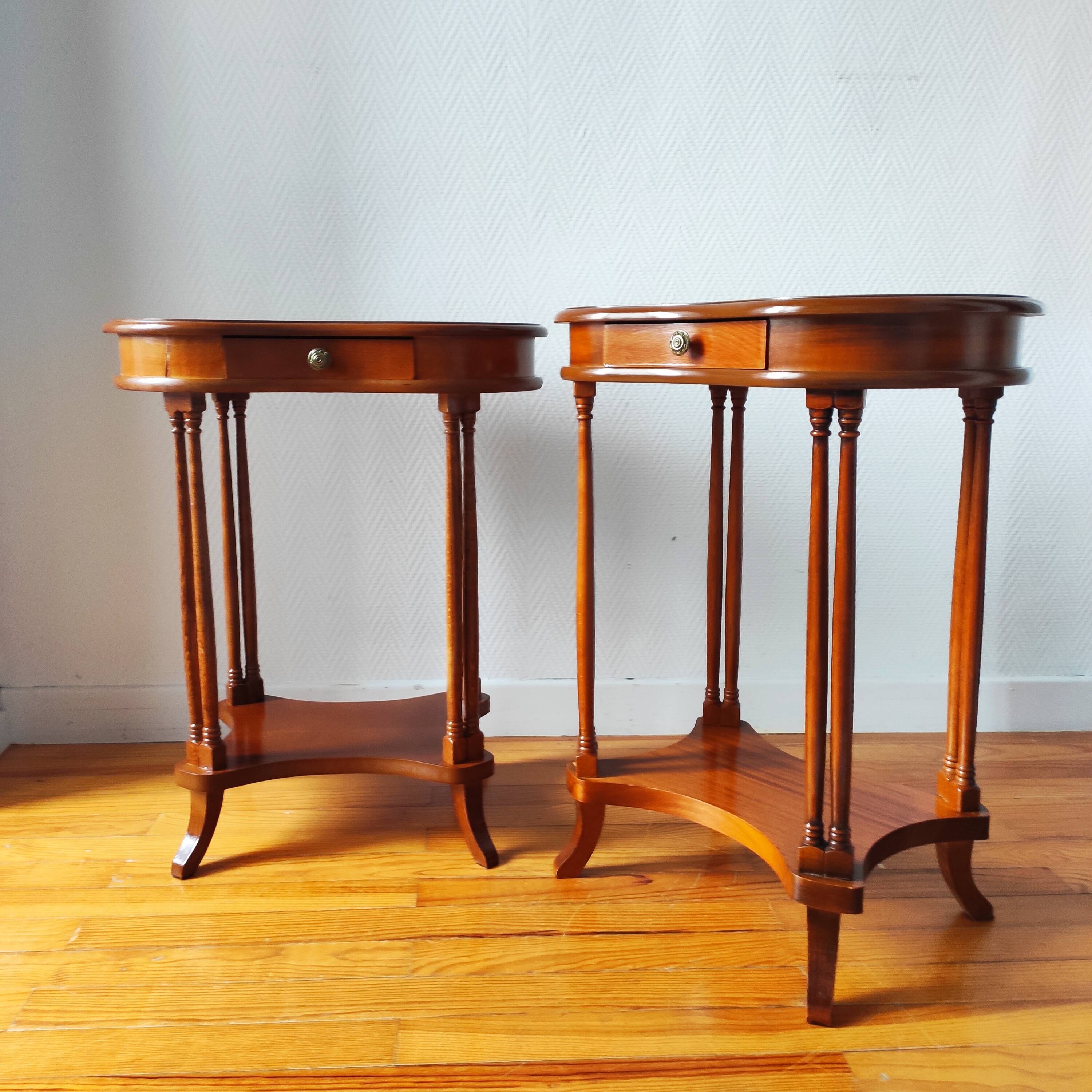 Pair of classic bedside tables.