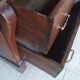 Secretary commode with a cross design from the Restoration period in walnut.
