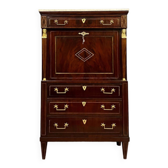 Consulate period secretary in mahogany late 18th - 1800