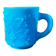 Vintage beautiful turquoise blue opaline coffee cup