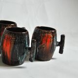 Ceramic orangeade service Vallauris 1950, vintage France